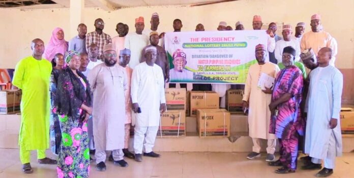 Nltf Donates Water Pumping Machines To Taraba Farmers