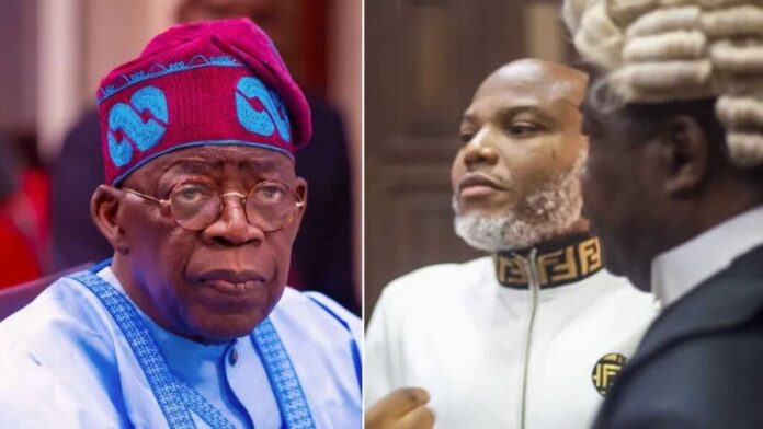 Nnamdi Kanu And Bola Tinubu