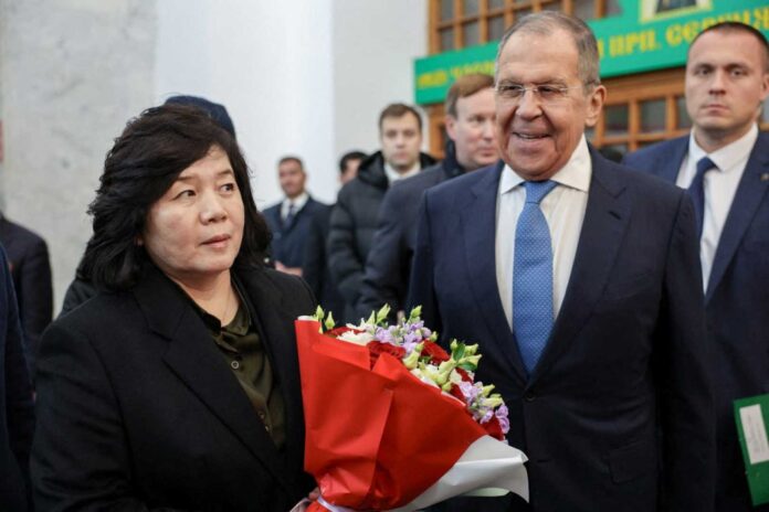 North Korean Foreign Minister Choe Son Hui And Russian Foreign Minister Sergey Lavrov Meeting In Moscow