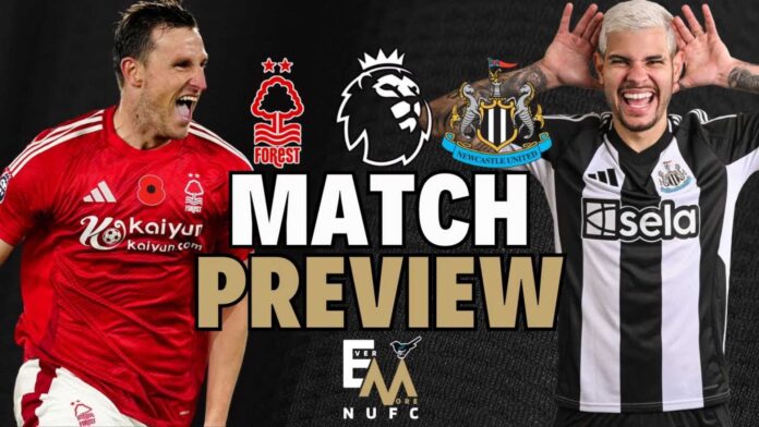 Nottingham Forest Vs Newcastle United Premier League Match