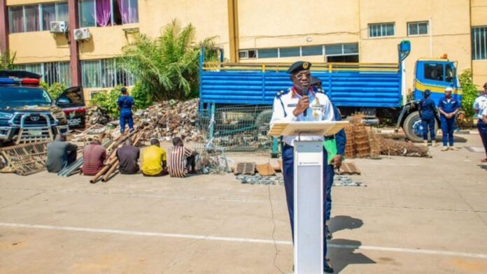 Nscdc Arrests Vandals With Truckload Of Stolen Items In Abuja