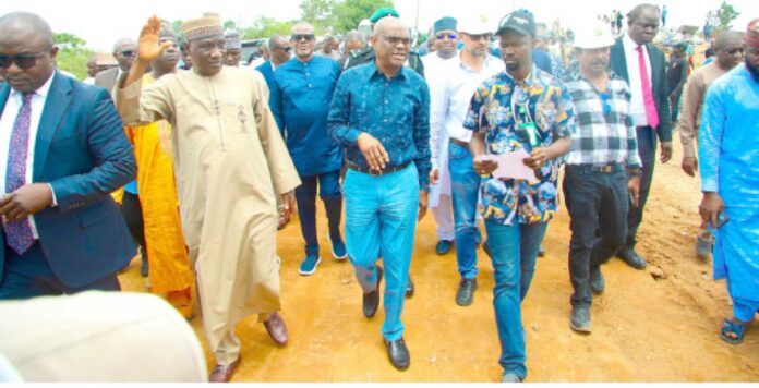 Nyesom Wike Inspecting Road Construction In Fct