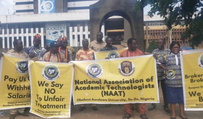 Oau Workers Protest Salaries And Allowances