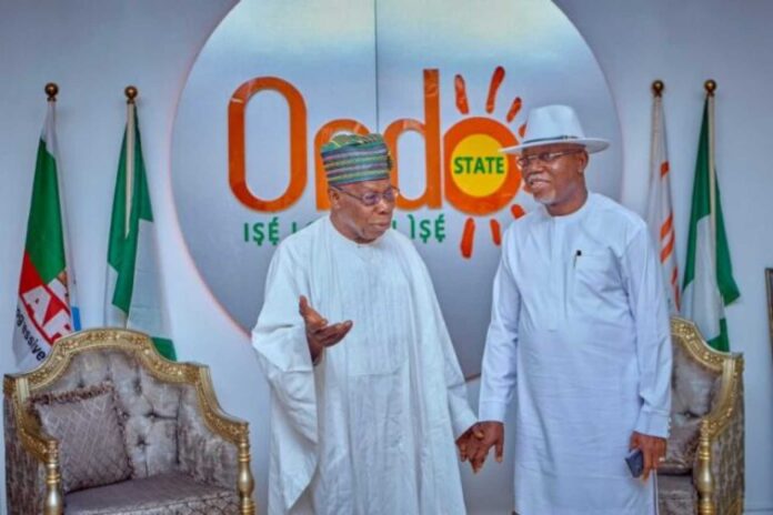 Obasanjo And Aiyedatiwa Ondo Governorship Election