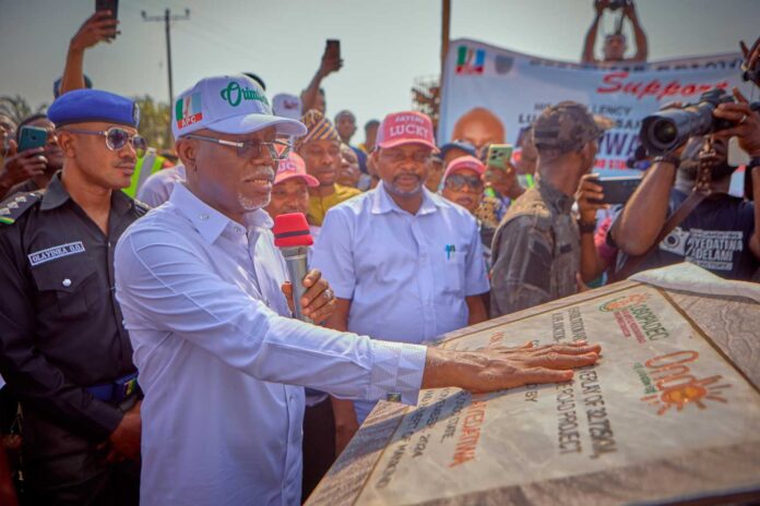 Ondo State Governor Lucky Aiyedatiwa Commissioning Alape Araromi Seaside Road