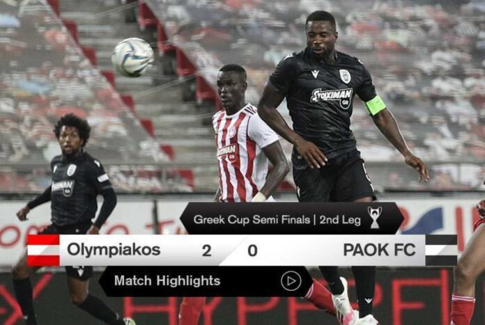 Paok Vs Olympiacos Greek Super League Match