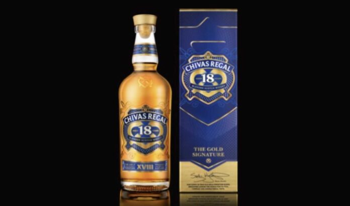 Pernod Ricard New Chivas Regal 18 Bottle Design