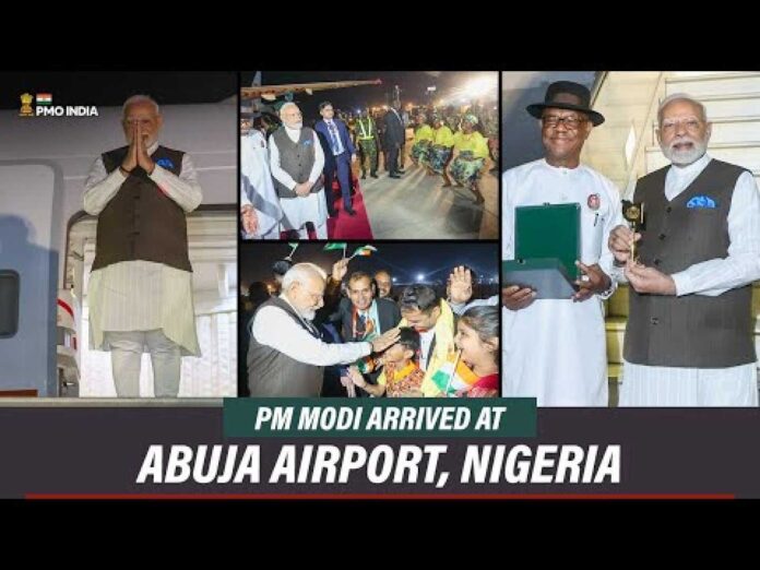 Pm Modi Arrival In Abuja Nigeria