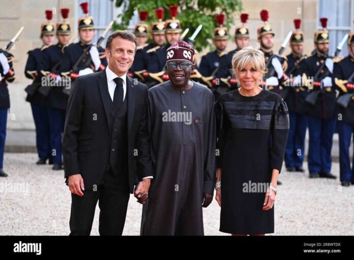 President Bola Tinubu And Wife Visiting France State Visit