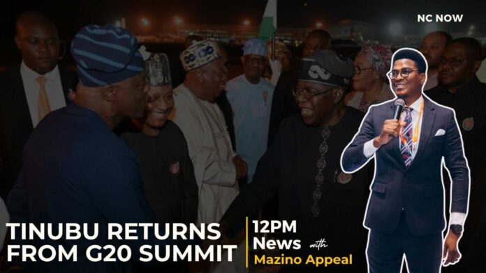 President Bola Tinubu Returning To Nigeria After G20 Summit In Brazil