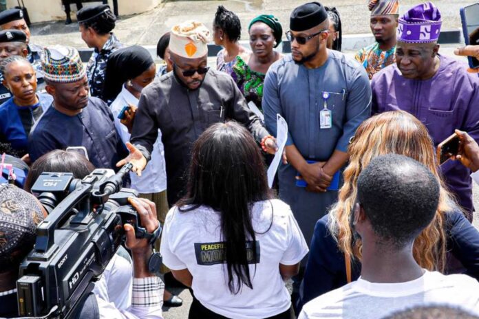 Protesters At Lagos State House Of Assembly