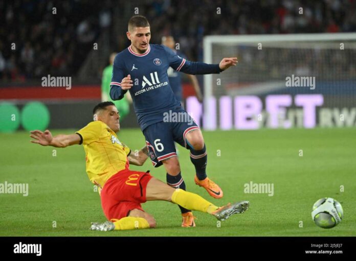 Psg Vs Lens Ligue 1 Match At Parc Des Princes