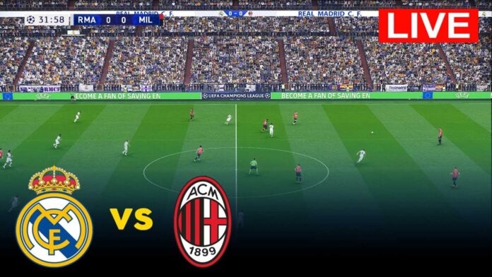 Real Madrid Vs Ac Milan Champions League Match