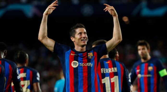 Robert Lewandowski Barcelona Champions League