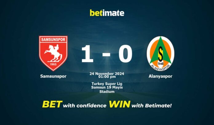 Samsunspor Vs Alanyaspor Süper Lig Match