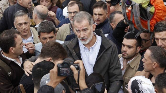 Spain Flood Protest King Felipe Vi