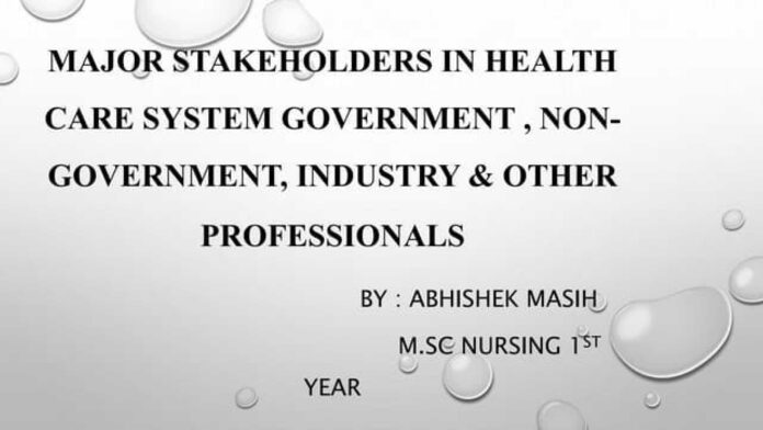 Stakeholders Advocating Health Focused Legal Reforms