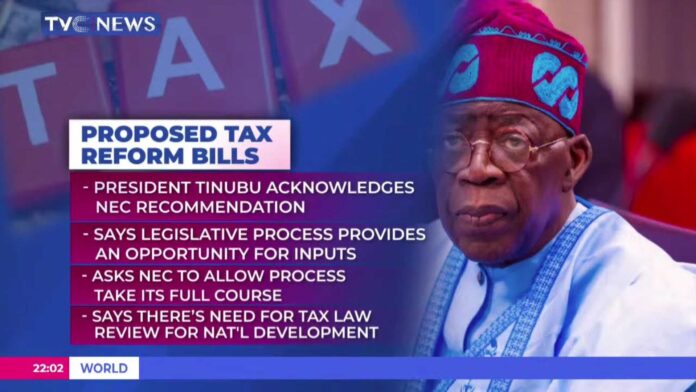 Tinubu Tax Reform Bills National Economic Council