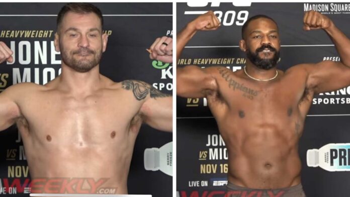 Ufc 309 Jon Jones Stipe Miocic Weigh In