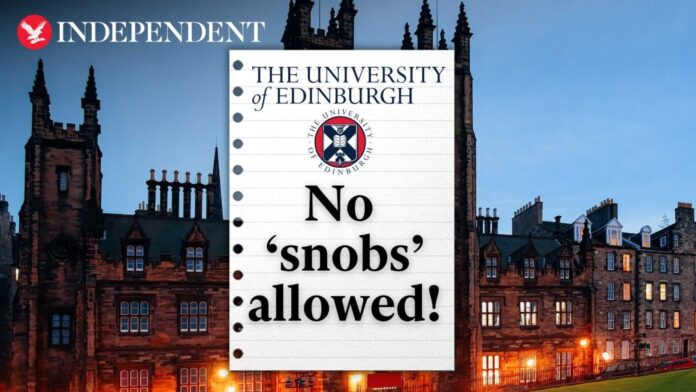 University Of Edinburgh Students Working Class Prejudice