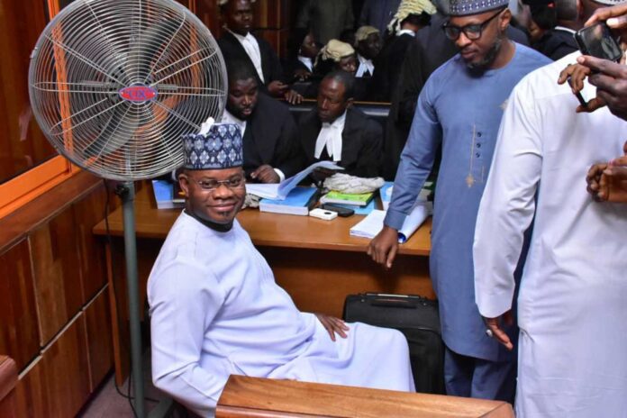 Yahaya Bello In Court Efcc Custody