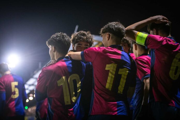 Barcelona U19 Team Uefa Youth League Celebration