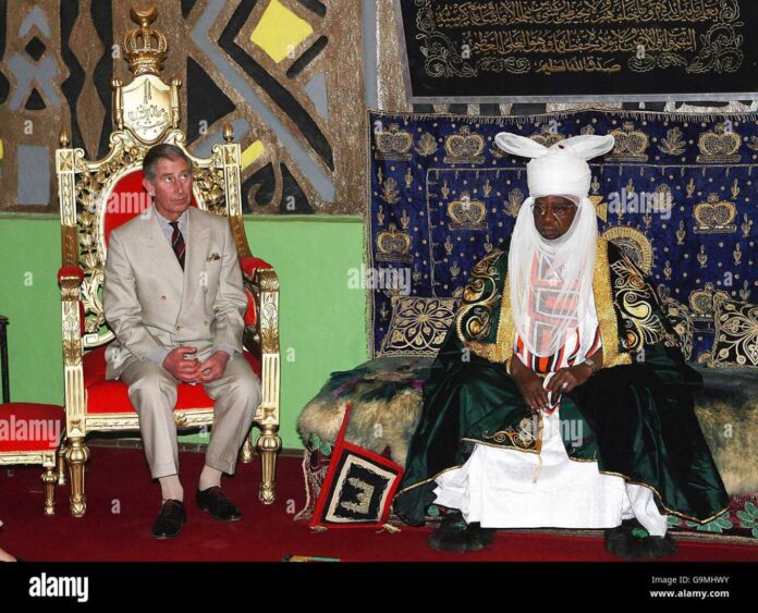 Kano Emirate Palace With Traditional Attire During Ceremony