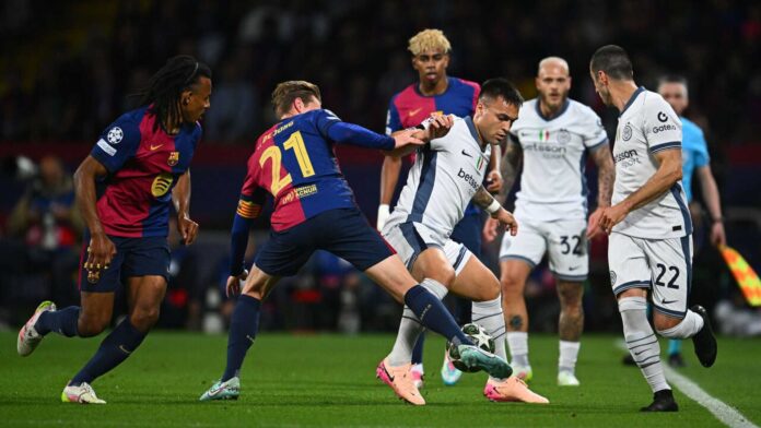 Lautaro Martinez Injury Inter Barcelona Champions League