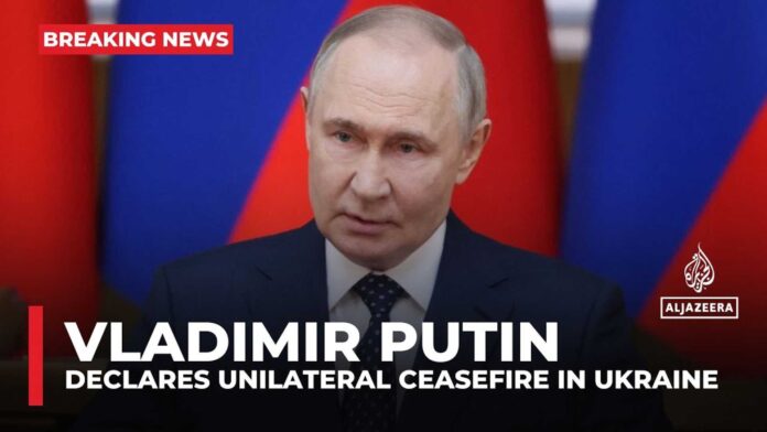 Putin Ukraine Victory Day Ceasefire Announcement