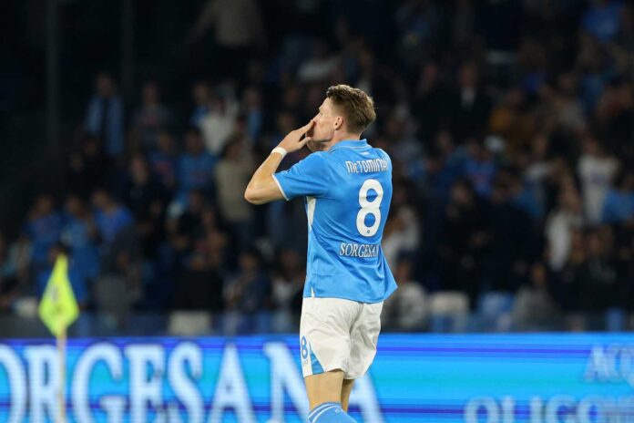 Scott Mctominay Napoli Football Match Celebration