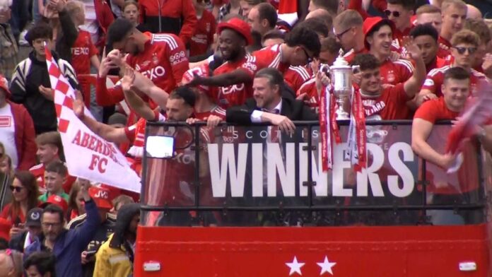 Aberdeen Scottish Cup Celebration