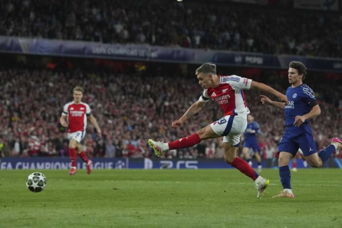 Arsenal Psg Champions League Semifinal Action