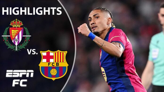 Barcelona Vs Real Valladolid Match Highlights