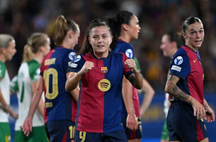 Barcelona Women's Football Team, Deportivo Coruna Match