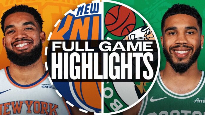 Celtics Vs Knicks Playoff Basketball Game Highlights