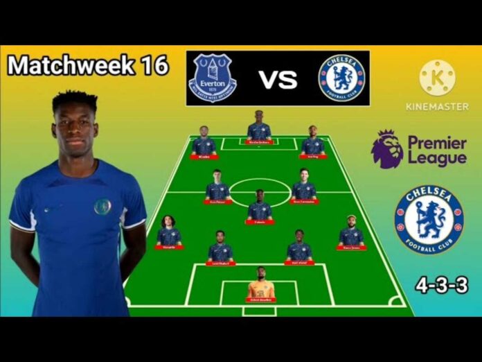 Chelsea Vs Everton Premier League Match Lineup