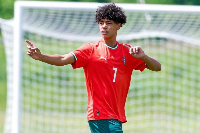 Cristiano Ronaldo Jr. Playing For Portugal U15