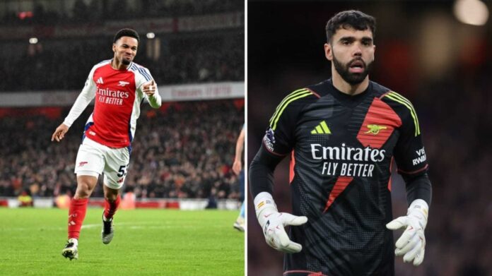 David Raya Ethan Nwaneri Arsenal Football Club