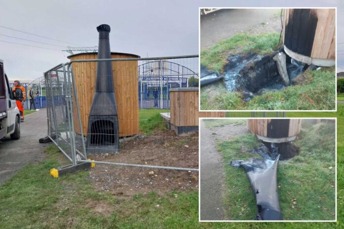 Dublin Park Public Toilet Vandalism Fire Damage