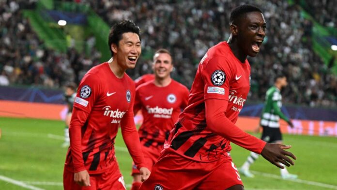 Eintracht Frankfurt Champions League Celebration