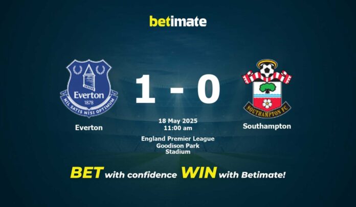 Everton Vs Southampton Match May 2025