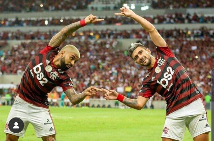 Flamengo Players Celebrating