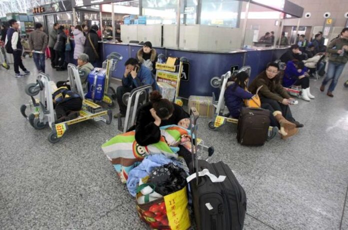 Frustrated Passengers Stranded Airport