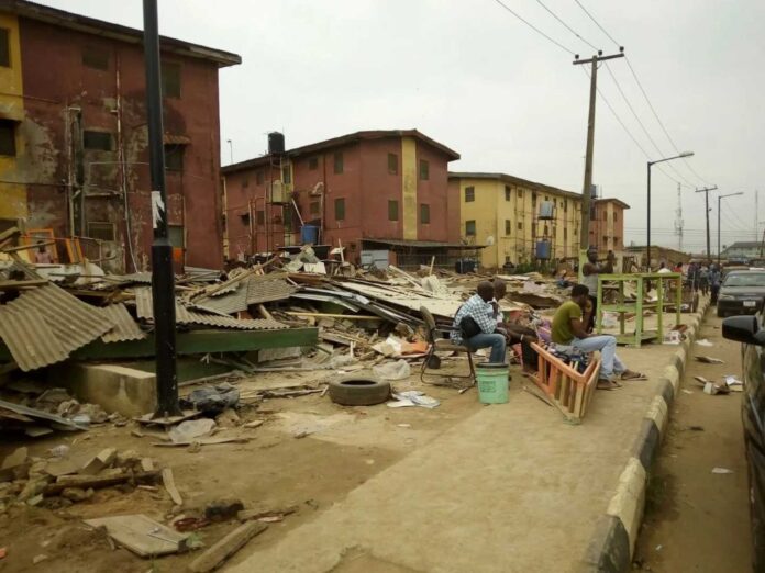 Lagos Government Demolition Buildings Encroachment Riverbank