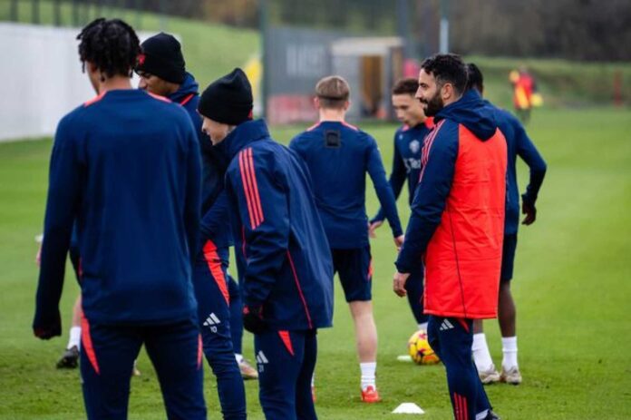 Manchester United Players In Training Session
