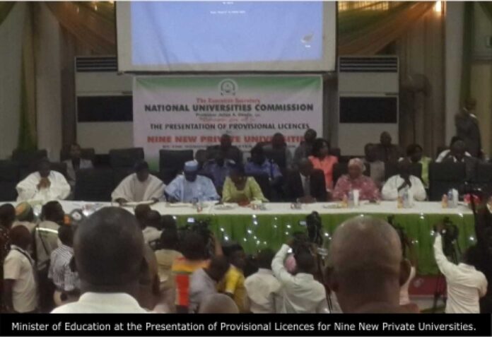National Universities Commission License Presentation