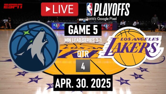 Nba Playoffs Minnesota Timberwolves Vs Los Angeles Lakers