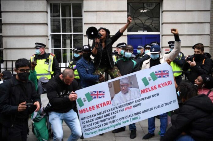 Nigerian Protest At Uk High Commission