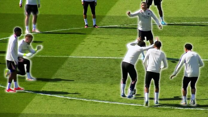 Ousmane Dembele Training Psg Arsenal Champions League
