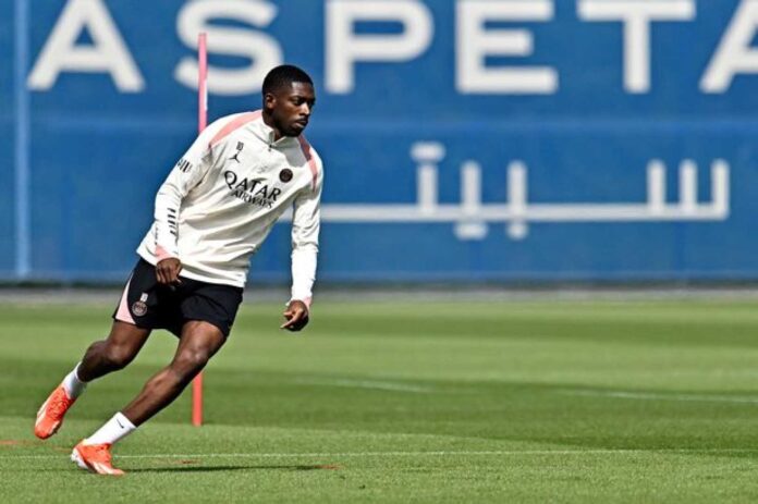 Ousmane Dembélé Training Paris Saint Germain